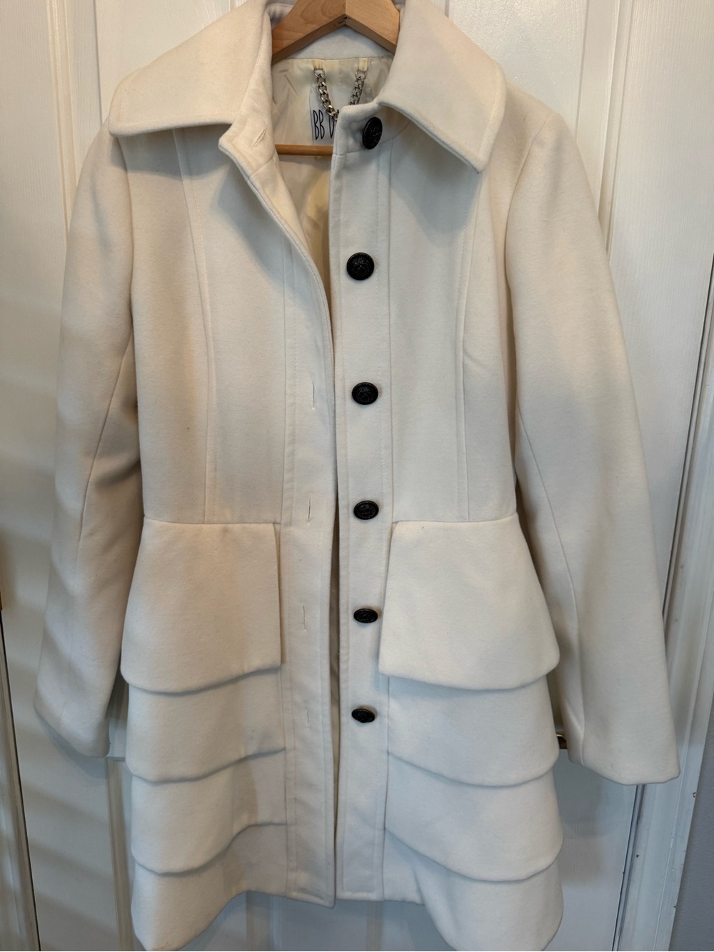 BB Dakota Layered Button Front Coat
